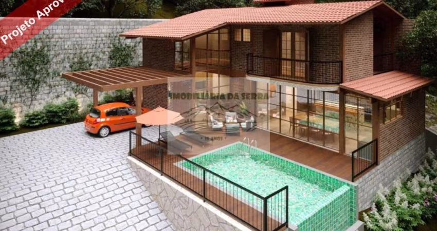 Terreno c/ Projeto Aprovado na Serra da Cantareira c/ 1.280m² em residencial fechado - Oportunidade Única!