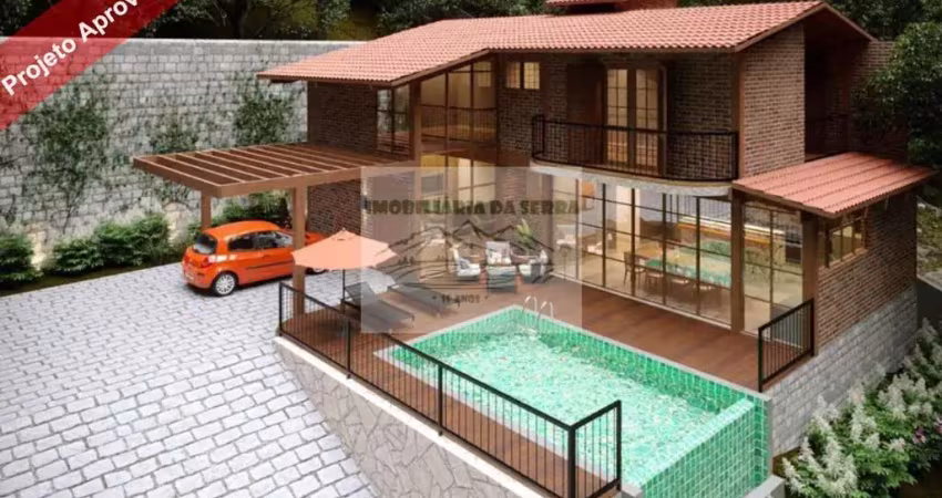 Terreno c/ projeto aprovado na serra da cantareira c/ 1.280m² em residencial fechado - oportunidade única!