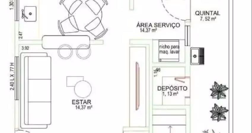 Oportunidade em santos! apartamento dúplex em rua fechada
