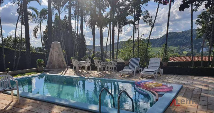Chácara com 6 dormitórios e casas de caseiro à venda, 3900 m² no chácaras fernão dias em atibaia/sp - ch0027
