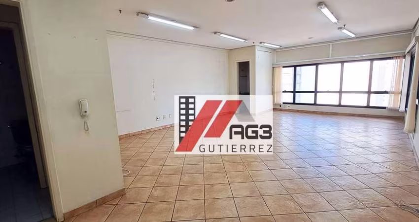 Sala comercial em vão livre com 2 banheiros e uma vaga nas Perdizes