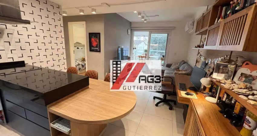 Apartamento mobiliado com 2 suítes, varanda gourmet com churrasqueira a carvão, lazer completo, 2 vagas e depósito nas Perdizes-Sumaré