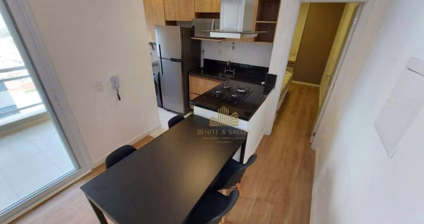 Apartamento com 1 dormitório para alugar, 55 m² por R$ 4.285,00/mês - Vila Homero - Indaiatuba/SP