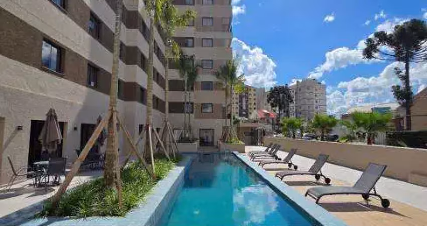 Studio mobiliado novo mundo condominio clube perto shopping palladium no one house para locação