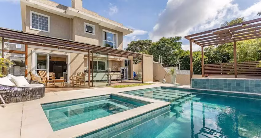 Casa com 3 suítes à venda, 303 m² por r$ 2.990.000 - santa felicidade - curitiba/pr