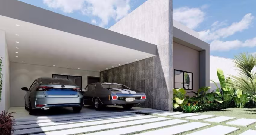 Casa térrea em construção 3 quartos 1 suite 2 vagas de garagem no São Braz - Curitiba/PR