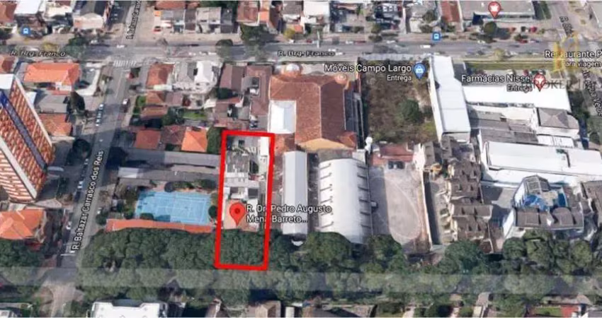 Terreno à venda, 1118 m² por r$2.600.000 - r. dr. pedro augusto mena barreto monclaro, 130 - água verde - curitiba/pr