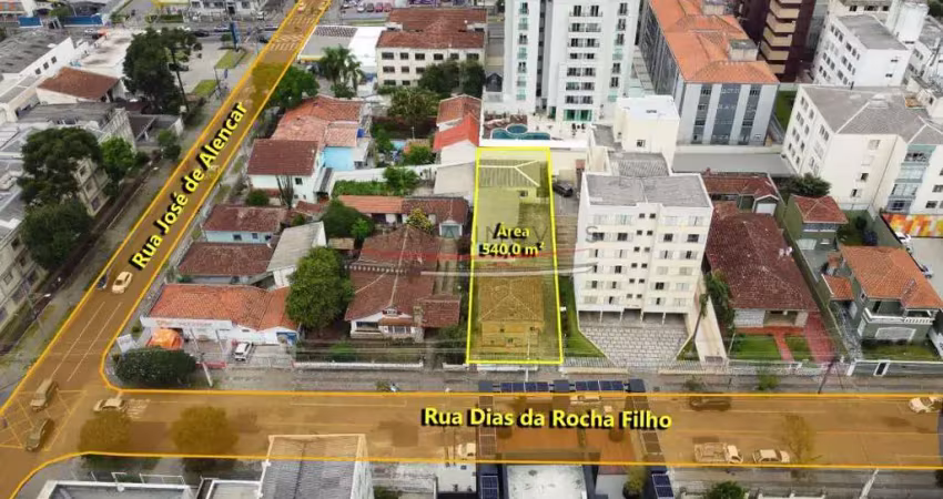 Terreno à venda, 540 m² por r$ 1.480.000,00 - alto da xv - curitiba/pr