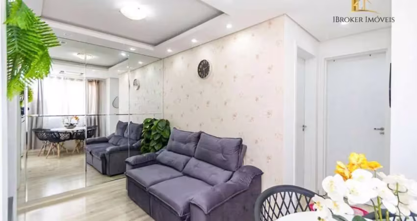 Apartamento mobiliado com 2 dormitórios à venda, 41 m² por r$ 250.000 - colônia rio grande - são josé dos pinhais/pr