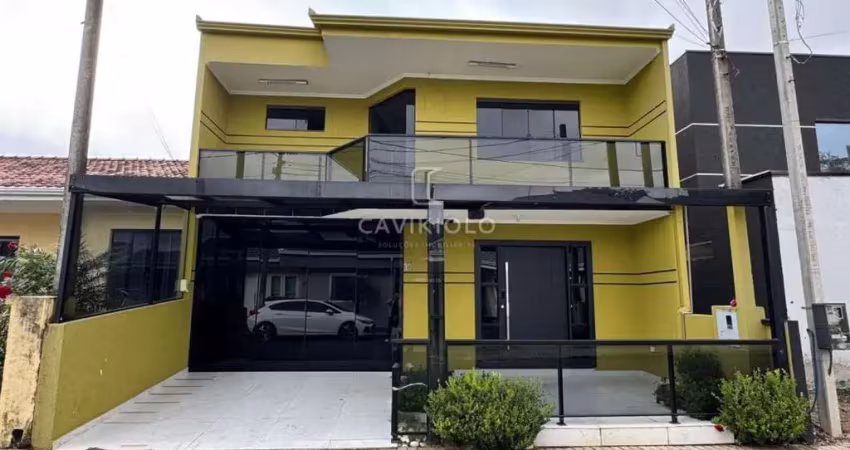 Sobrado em condomínio fechado com área gourmet completa – santa terezinha