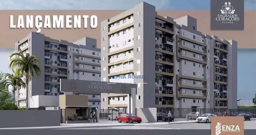 Lançamento apartamento à venda, próximo do parque da cidade, com dois dormitórios sendo uma suíte.