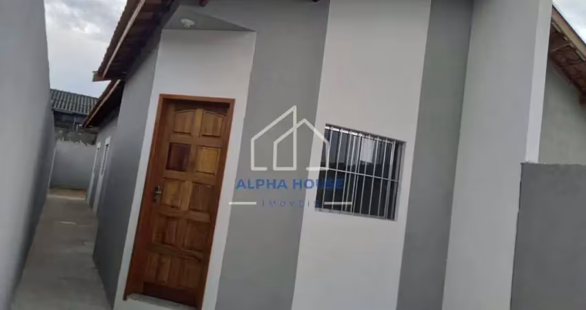Casa recém construída para venda com dois dormitórios no bairro araretama, em pindamonhangaba/ sp!