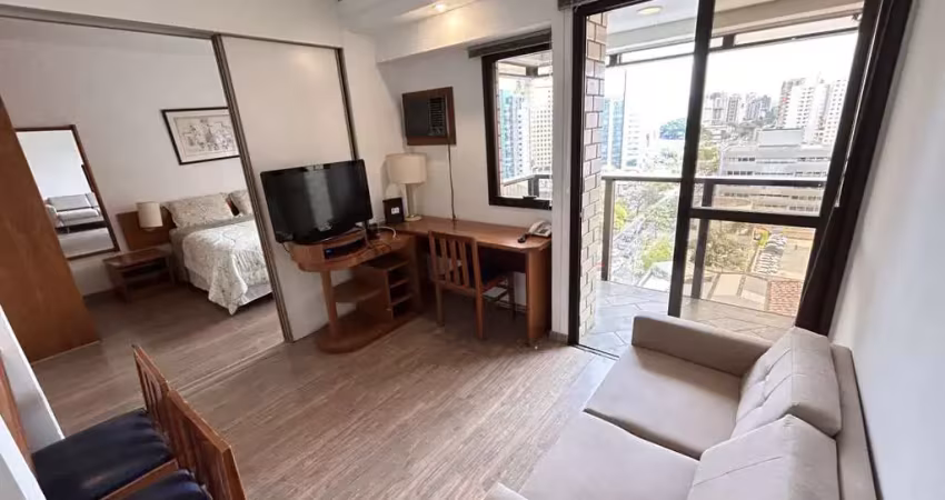 Flat para locação em são paulo, moema, 1 dormitório, 1 suíte, 1 banheiro, 1 vaga