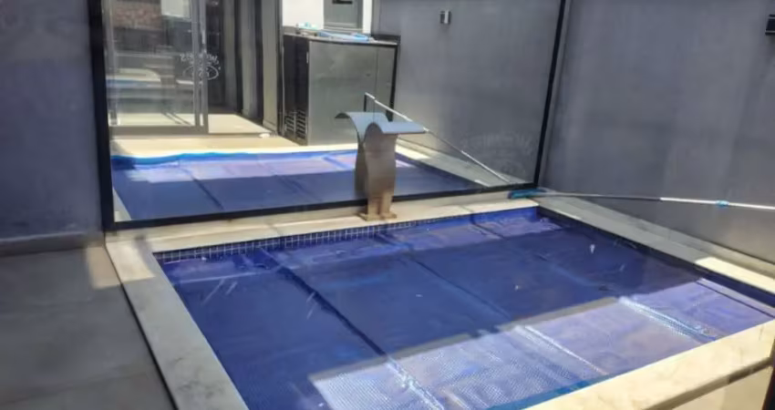 Sobrado com piscina e 3 suítes para alugar em condomínio em indaiatuba