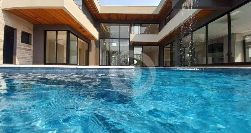 Sobrado com 5 dormitórios à venda, 630 m² por r$ 8.500.000,00 - condomínio reserva do paratehy - são josé dos campos/sp