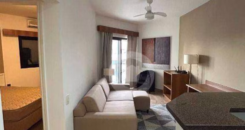 Flat com 1 dormitório para alugar, 36 m² por R$ 3.665/mês - Jardim São Dimas - São José dos Campos/SP