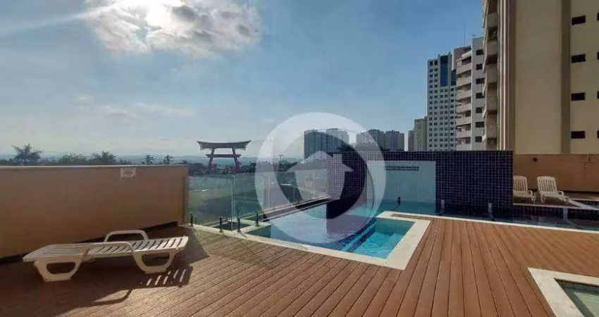 Apartamento com 1 dormitório para alugar, 55 m² por r$ 4.752,50/mês - jardim aquarius - são josé dos campos/sp