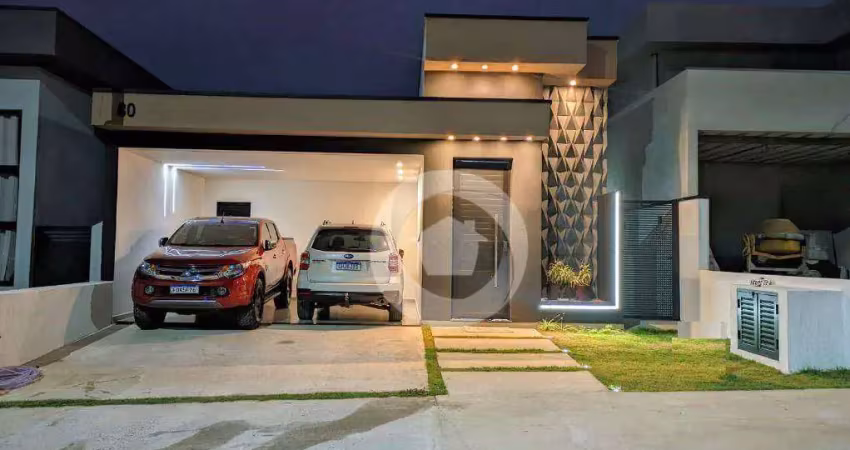 Casa com 3 dormitórios à venda, 143 m² por r$ 1.000.000 - condomínio malibu - caçapava/sp