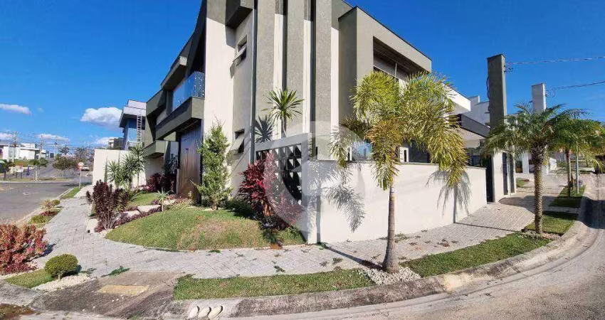 Sobrado com 4 dormitórios à venda, 310 m² por r$ 1.990.000,00 - condomínio residencial malibu - caçapava/sp