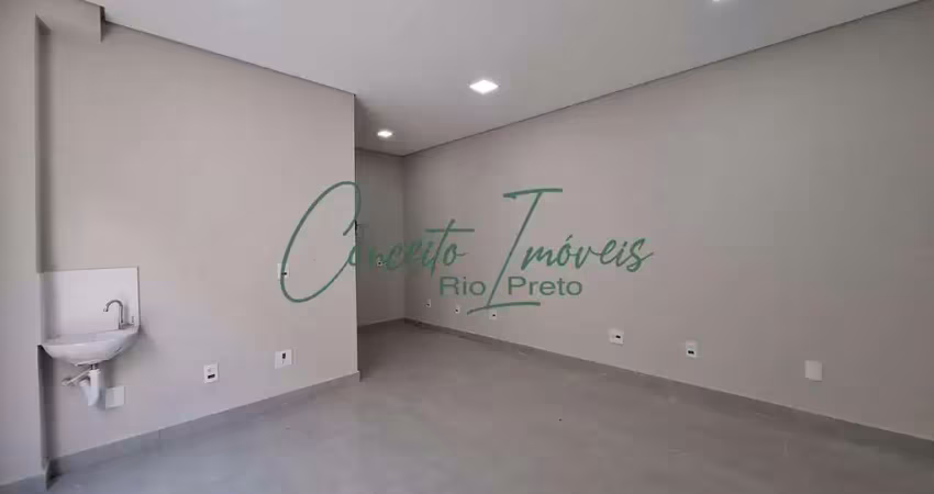 Sala comercial nova, térrea, para locação  centro, são josé do rio preto/sp