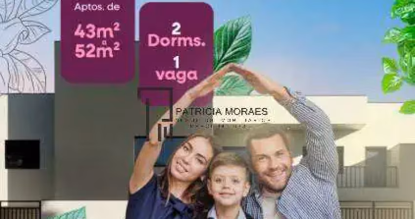 Village jd. das azaleias, seu apê de 43m² à 52m², 2 dormit. 1 vaga , éden