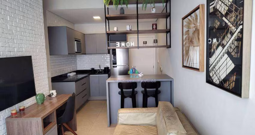 Apartamento com 1 dormitório para alugar, 44 m² por R$ 7.000,00/mês - Moema - São Paulo/SP