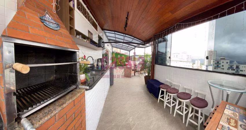 Cobertura com 3 quartos, Caiçara, Praia Grande - R$ 780 mil, Cod: 4695