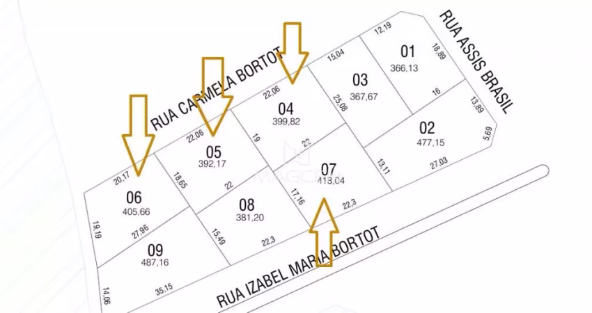 LOTEAMEAMENTO VÔ NINO Q 1768 Lotes 4, 5  e 6 - TE467