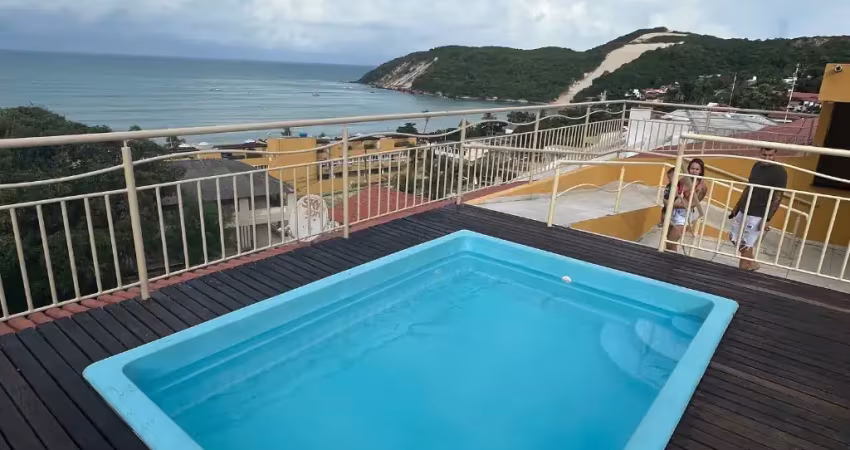Apartamento  mobiliado com Vista para o Mar – A 120m da Praia de Ponta Negra