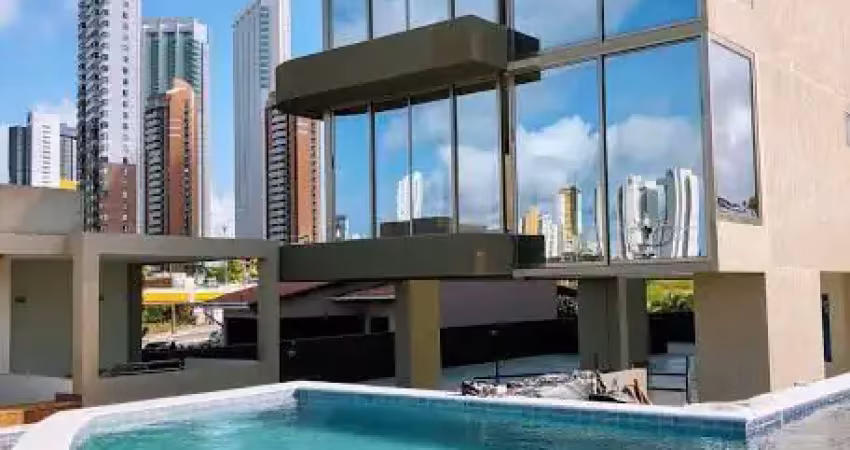Apart luxuoso em ponta negra mobiliado com 2 quartos climatizados.