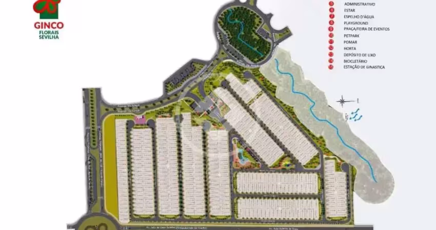 Vendo terreno no ginco sevilha com 275m² codigo: 124648