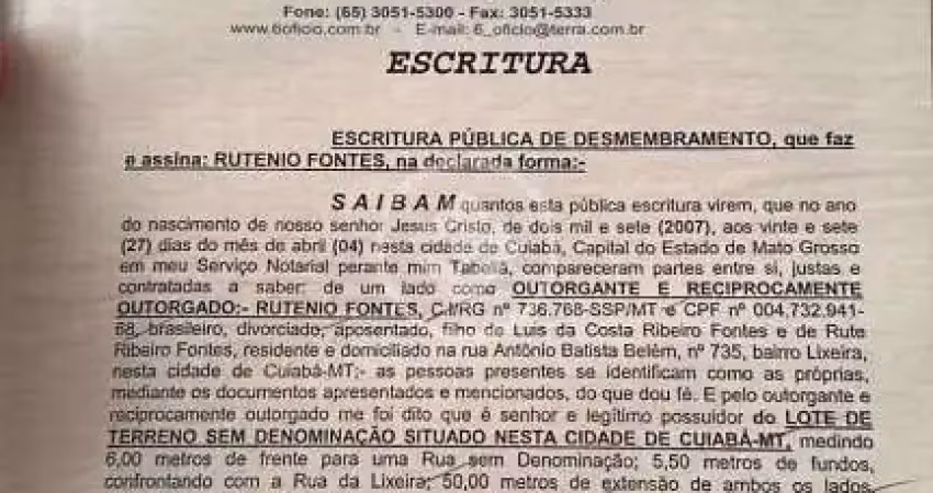 Casa com 2 quartos à venda na Rua São Benedito, 789, Lixeira, Cuiabá