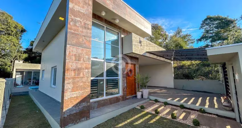 Casa à venda em ivoti, jardim panorâmico, com 3 quartos, com 160.49 m²