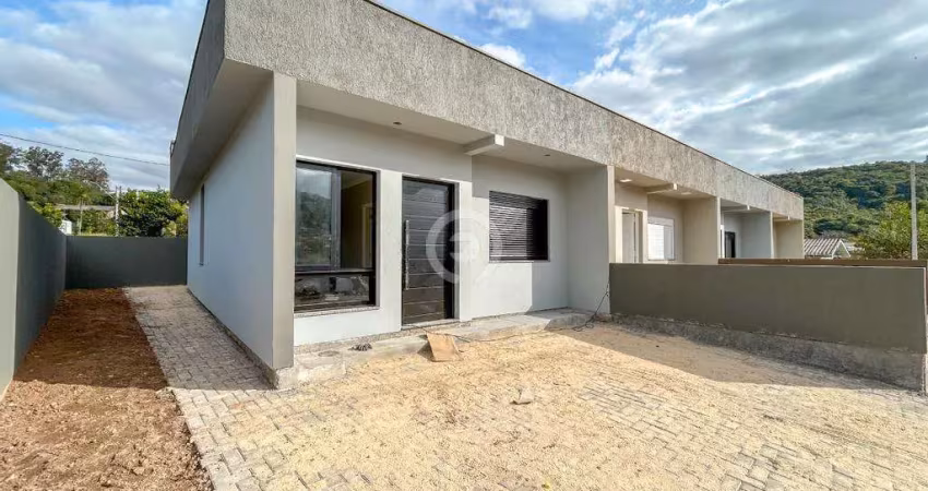 Casa à venda em estância velha, rosas, com 2 quartos, com 58 m²
