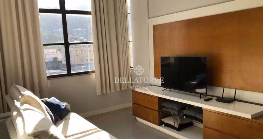 Apartamento no alto, 2 quartos, cozinha americana e banheiro