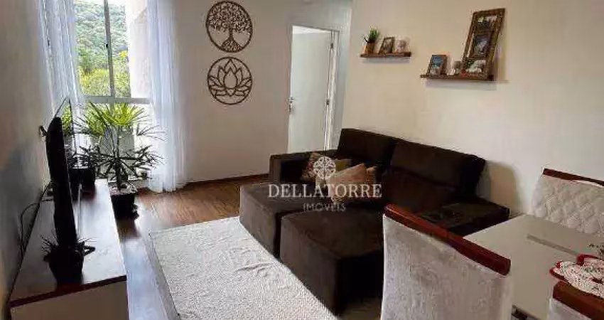 Apartamento mobiliado com 2 dormitórios à venda, 45 m² por r$ 300.000 - cascata do imbuí - teresópolis/rj