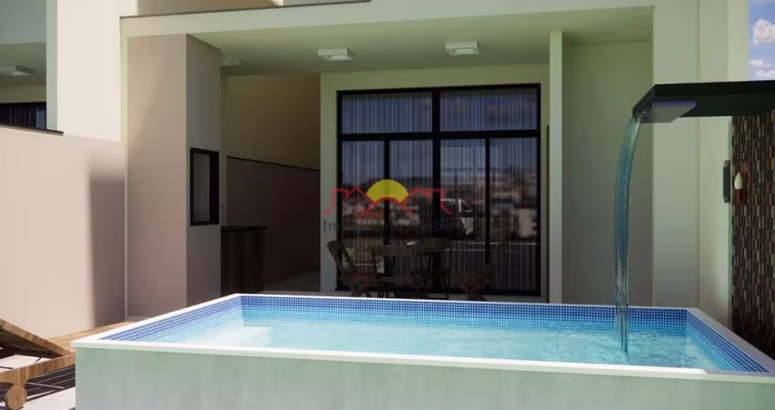 Sobrado Geminado com Piscina e Churrasqueira