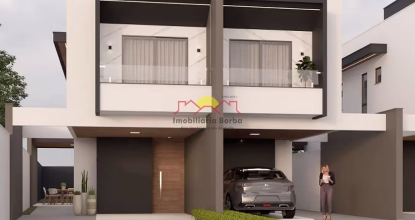 Sobrado Geminado com 02 Vagas de Garagem