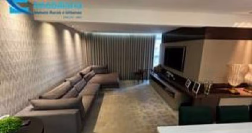 Apartamento com 114 m², moveis planejados em todos ambiente incluindo a mobília, 2 quartos sendo um suite, 2 vagas de garagem (solta), localização privilegiada