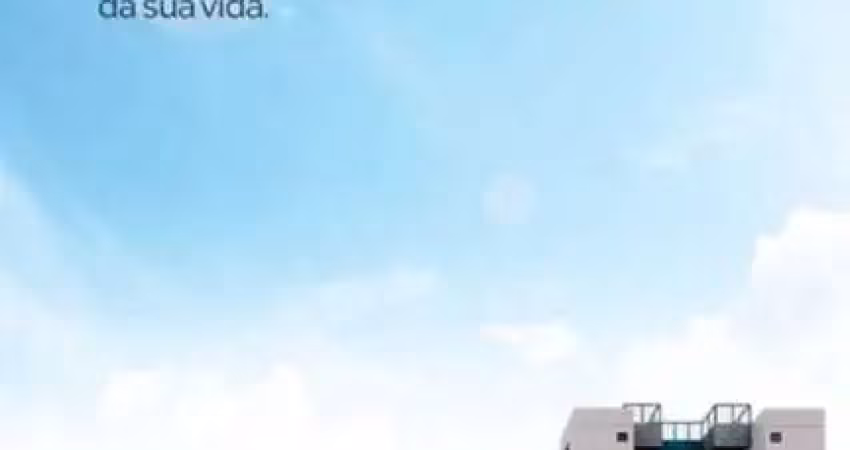 Apartamento novo, 56,90 m², 2 quartos sendo 1 suíte, varanda, elevador e lazer completo, rooftop com vista panorâmica e garagens cobertas.