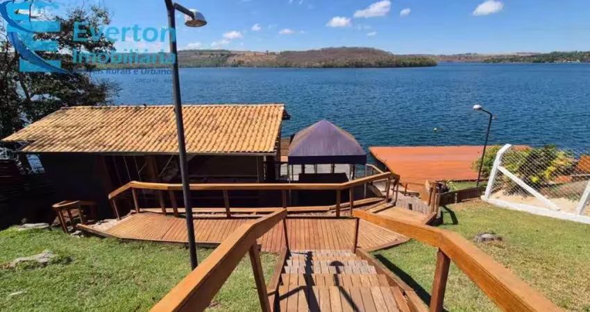Rancho 3.600m2 - condomínio praia de miranda, moradia e lazer. oportunidade, casas 03 suites, amplo espaço gourmet e tablado a beira de represa