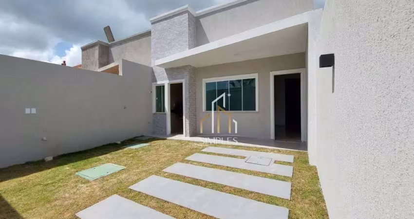 Excelente oportunidade de casas planas com 3 quartos (2 suítes) em rua privativa à venda, 86 m² por r$ 300.000  - eusébio/ce