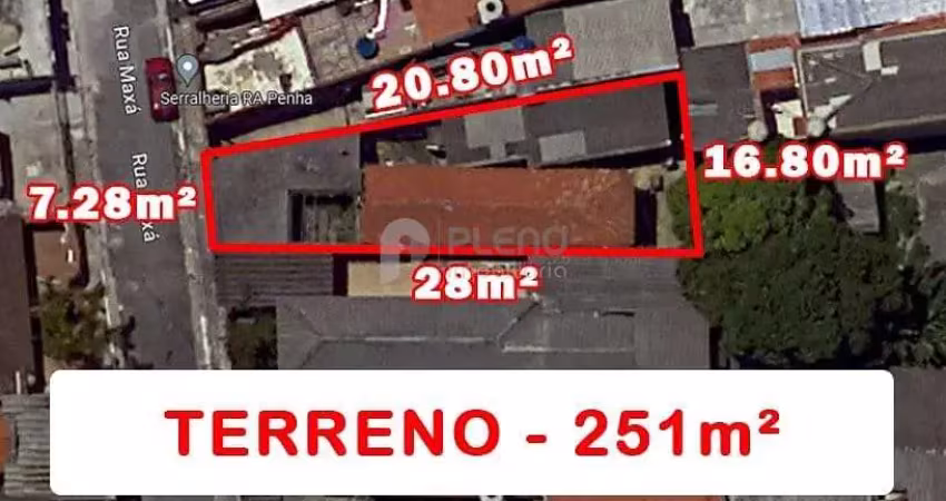 Terreno à venda de 251m² por 480 mil - penha de frança, são paulo, sp