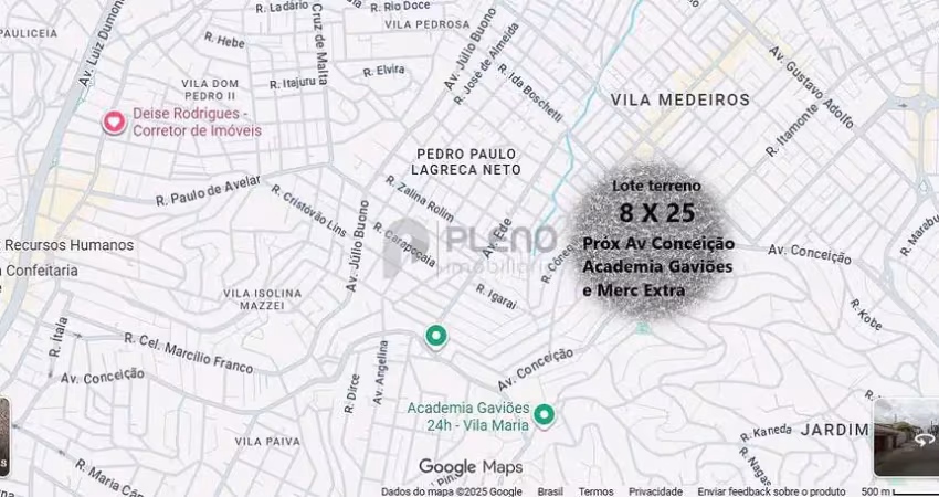Terreno à venda na Rua São Leotélio, 542, Vila Medeiros, São Paulo
