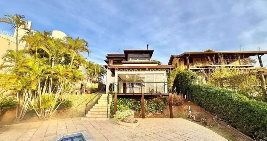 Casa alto padrão para locação em condomínio fechado valinhos/sp