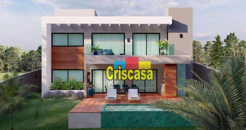 Casa com 4 dormitórios à venda, 198 m² por R$ 1.250.000,00 - Extensão do Bosque - Rio das Ostras/RJ
