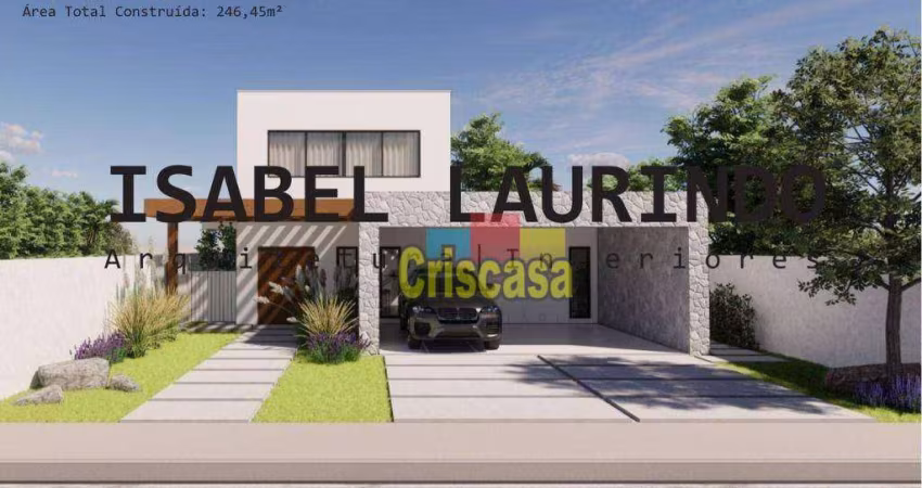 Casa com 3 dormitórios à venda, 210 m² por R$ 1.350.000 - Viverde III - Rio das Ostras/RJ