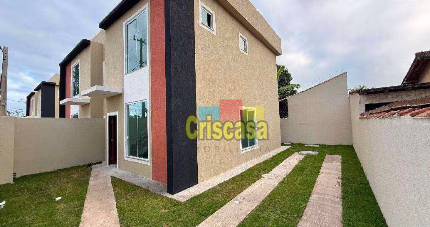 Casa com 3 dormitórios à venda, 98 m² por R$ 430.000,00 - Floresta Da Gaivota - Rio das Ostras/RJ