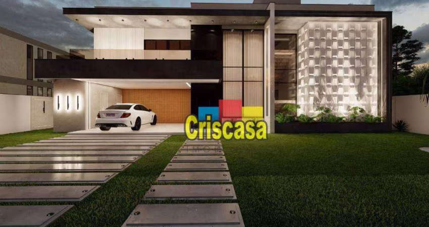 Casa de alto padrão com 5 dormitórios à venda, 300 m² por R$ 1.800.000 - Viverde I - Rio das Ostras/RJ