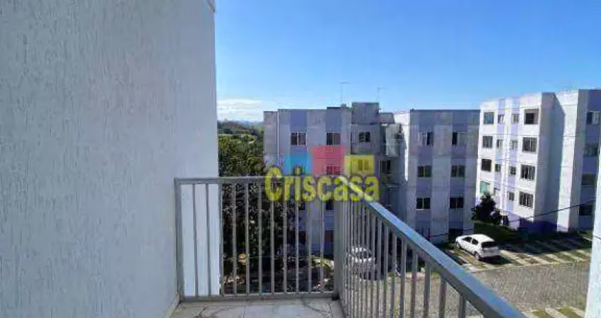 Apartamento com 2 dormitórios à venda, 60 m² por r$ 189.000,00 - maria turri - rio das ostras/rj